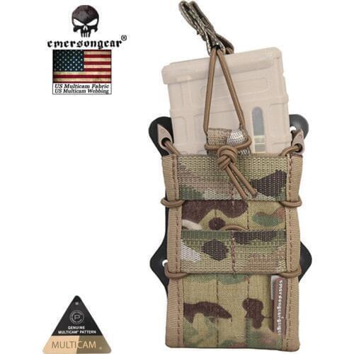 Emersongear Double Modular Rifle Magazine Pouch Airsoft Hunting Utility MOLLE MAG Digital Desert EM6035
