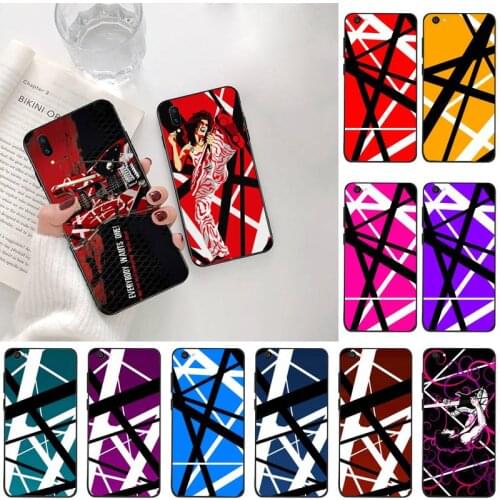 Eddie Van Halen Graphic Guitar Bling Cute Phone Case For Vivo Y91c Y17 Y51 Y67 Y55 Y7s Y81S Y19 V17 vivos5