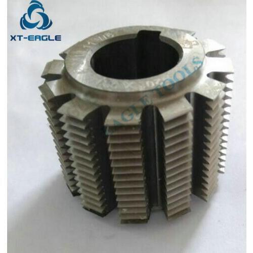 HSS Module M2.25 Involute Spline Gear Hob Cutter PA30 degree 55*50*22hole