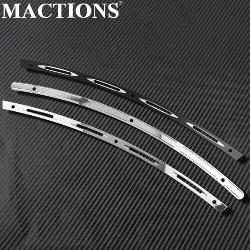 Motorcycle Windshield Windscreen Trim CNC Aluminum For Harley Touring CVO Street Glide FLHXS FLHTK FLHXS 1996-2013 14-17