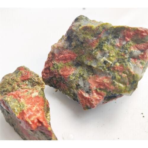 Natural Semi-Precious Green Unakite Cabochon Beads Semi-Precious Stone Jewelry Making Healing Energy Decor Reiki Polished Crafts