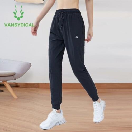 New Sports Running Pants Women Workout Gym Yoga Sweatpants Loose Breathable Fitness Training Athletic Jogging Trousers Nylon