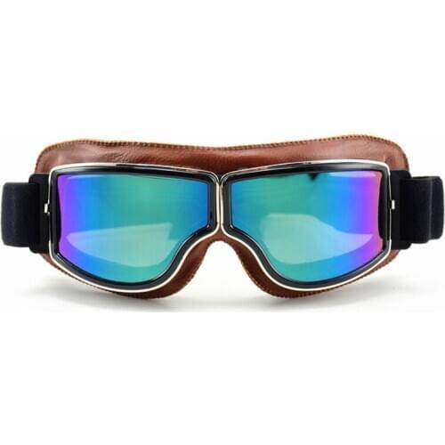 Outdoor Sports Pilot Glasses Off-Road Goggles Retro Motorcycle Goggles Glasses Vintage Motorcycle General Decorative Glasses