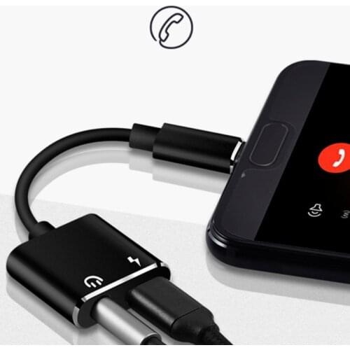 Mobile Phone Type-c To 3.5mm Two-in-one Adapter for Listening To Songs and Charging