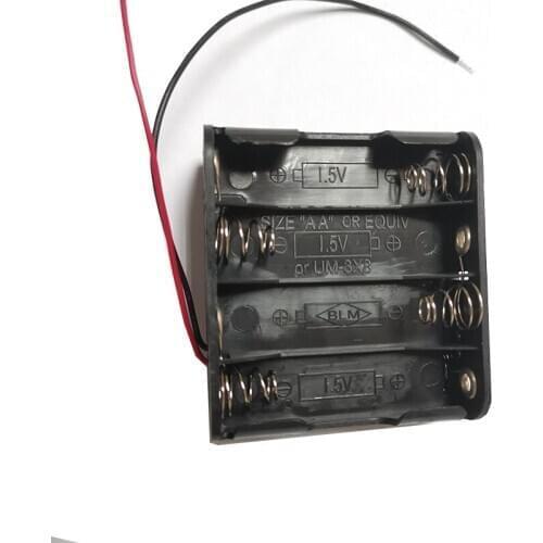 1PCS Hot Sell 12V Battery Clip Slot Storage Holder Box Case 8 AA Battery Holder With Wire Leads