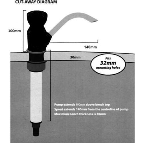 1 Piece Water Hand Pump Faucet Caravan Camping Motorhomes Inner Accessories Replacement RV car boat caravan Parts Water Pump
