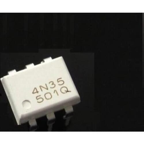 10Pcs 4N35 DIP-6 FSC Optocouplers Phototransistor IC 30V