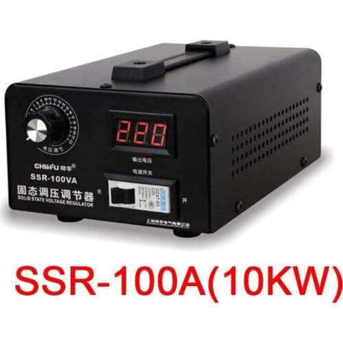 220V Single Phase Solid State Voltage Regulator Electronic Silicon Controlled Voltage Regulator 100A SSR-100A