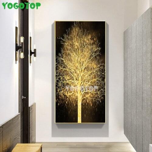 Large Golden Rich Tree Landscape Diy Diamond Painting Full,Diamond embroidery,3d,pictures of Rhinestone,mosaic,Home decor YY5293
