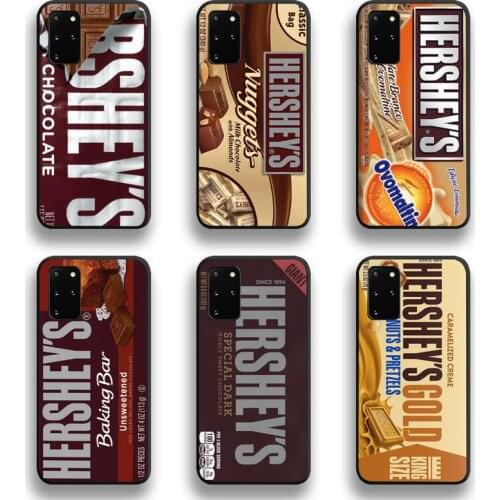 Hershey Chocolate Box Candy Bar Funny Phone Case For Samsung Galaxy S21 Plus Ultra S20 FE M11 S8 S9 plus S10 5G lite 2020