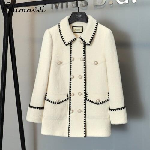 Женские пальто с воротником Chimavvi China At AliExpress