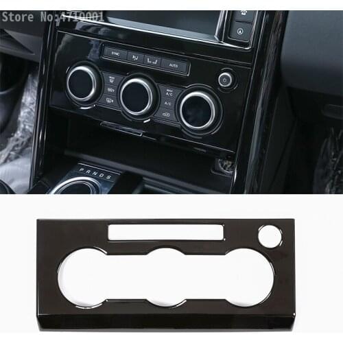 For Land Rover Discovery 5 LR5 L462 2017-18 Gloss Black ABS Center Air Conditioning Panel Cover Trim Car Accessories 1PC