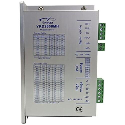 NEMA Two-phase stepper driver YKD2608MH NEMA 23/3432-bit digital signal digital single-axis motor controller input voltage DC24