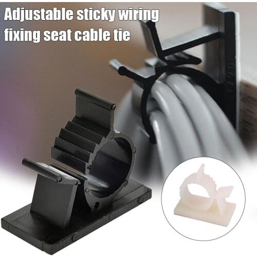 Adhesive Backed Nylon Wire Cable Clips Clamps Cable Management Clips GK99