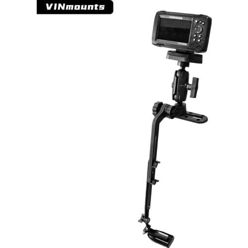 Fishfinder Mount For Kayak Telescopic arm installation sensor Compatible Lowrance Fish finder
