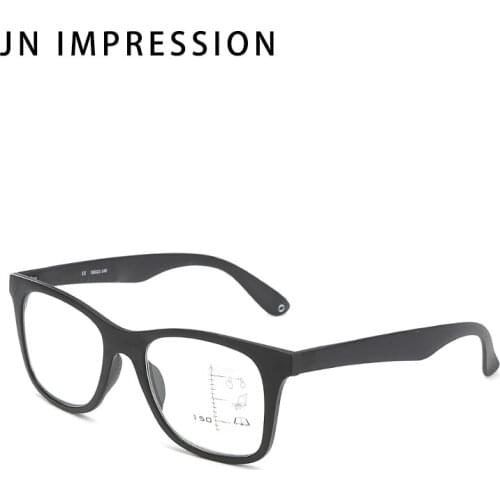 Fashion mens progressive multi-focus reading glasses for women near hyperopia full frame glasses 1.0 ~ 3.0 diopters JN M1809