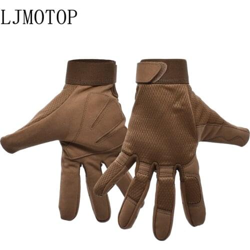 High Quality Motorcycle Gloves Full Finger Fiber Leather Outdoor Gloves For yamaha aerox155 mt03 aerox 155 yz 125 fz8 xsr700