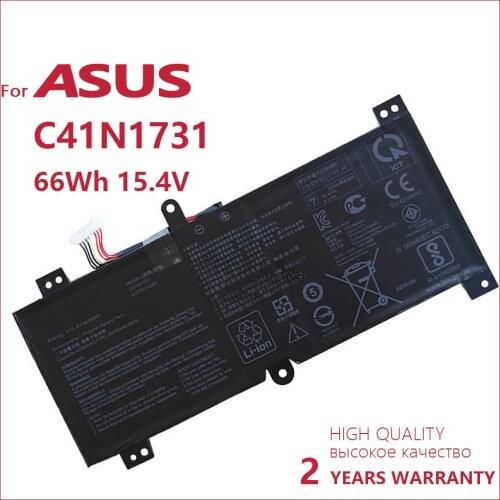 Genuine 15.4V 66Wh C41N1731 C41N1731-2 Laptop Battery for Asus ROG Strix Gl704 GL504GM GL504GW GL504GS G515GV GL704GM BATTERIA