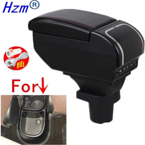 For Toyota yaris vitz Jewela model Armrest box Rotatable Center Centre Console Storage Box with USB interface decoration accesso