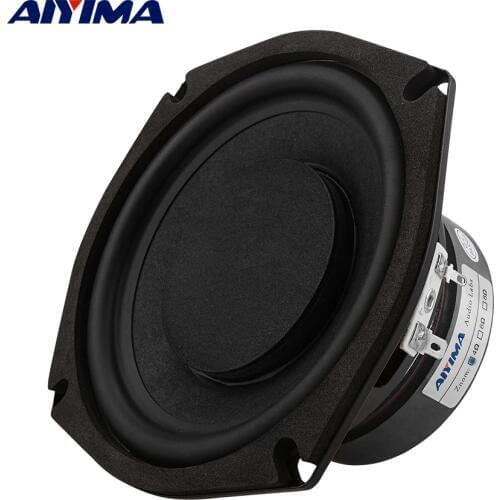 AIYIMA 1Pcs 5.25 Inch Subwoofer 4 8 Ohm 80W Woofer Speaker Super Bass Speakers Column Home Theater For 5.1 Subwoofer DIY