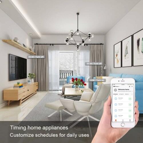 Tuya 16A WiFi Smart Plug Socket Remote Control Outlet Timing Work With Alexa Google Home Smart Household Electrical Outlets Hot