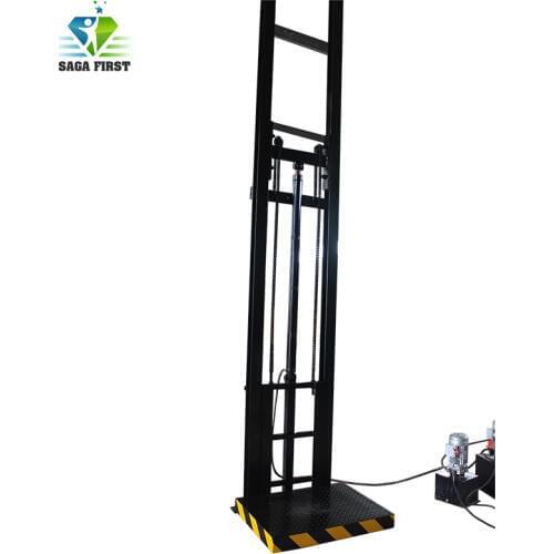 Vertical cargo lift manual platform lift