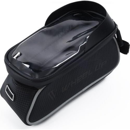1*New Bike Bag Frame Front Top Tube Cycling Bag Waterproof 6.0 Inches Phone Case Touchscreen Bag MTB Pack Bicycle Accessories