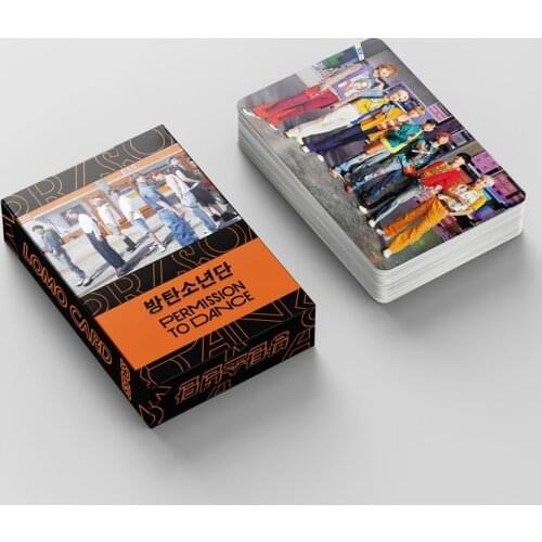 10 Boxes/lot Kpop Permission To Dance Lomo Card Jungkook Jimin Suga Rm Jhope V Jin Collection Cards Box 55 Pcs Toy Gift