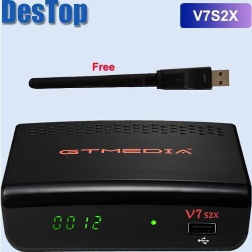 GTMEDIA V7S2X HD DVB-S/S2/S2X AVS+ VCM/ACM/multi-stream/T2MI BISS auto roll Full PowerVu DRE &Biss key 10pcs with DHL