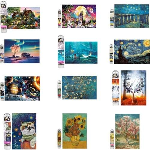150/234pcs Multi-type Landscape Jigsaw Puzzle Game Test Tube Packaging Educational Toys Or Adults Puzzle Toys Kids