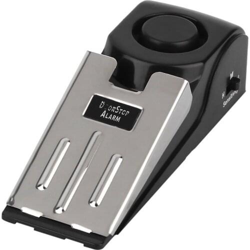 2021 HOT Mini Wireless Vibration Triggered Home Wedge Shaped Stopper Alert Security System Door Stop Alarm Block Blocking System