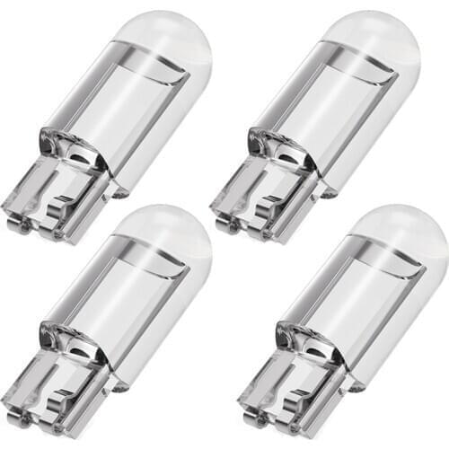 4pcs 2020 New T10 W5W WY5W 168 501 COB LED Car Wedge Parking Light Auto License Plate Light Side Door Bulb Instrument Lamp