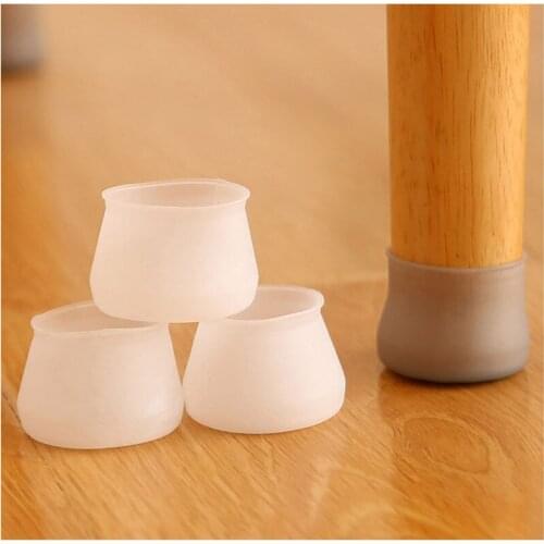 40pcs Silicone Chair Table Foot Cover Protector Furniture Feet Round/Square Non-slip Leg Caps Bottom Corner Floor Safely Pad
