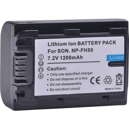 1200mAh NP-FH50 NP FH50 NPFH50 Battery for Sony FH70 FH100 A230 A330 A290 A380 A390 HDR-TG1E TG3 TG5 TG7 DSC-HX1