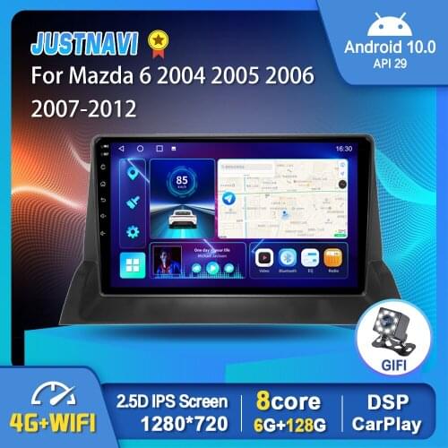 Navigation For Mazda 6 2004 2005 2006 2007-2012 Car Radio Multimedia Android 10.0 GPS 4G WIFI Bluetooth DSP Carpaly 2 Din No DVD
