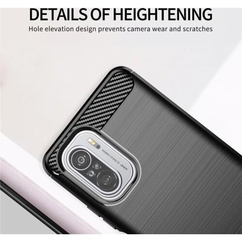 For Xiaomi Redmi K40 Case Carbon Fiber Shockproof Silicone Cover for Xiaomi Redmi K40 Pro Case For Xiaomi Redmi K40 Pro Plus