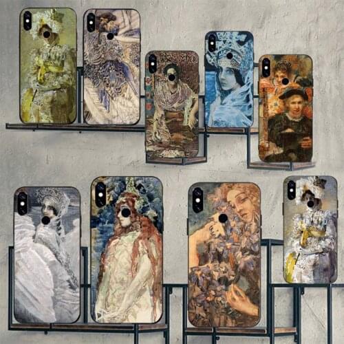 Mikhail Vrubel Princess Swan Phone Case For Xiaomi Redmi note 7 8 9 t max3 s 10 pro lite cover funda coque shell