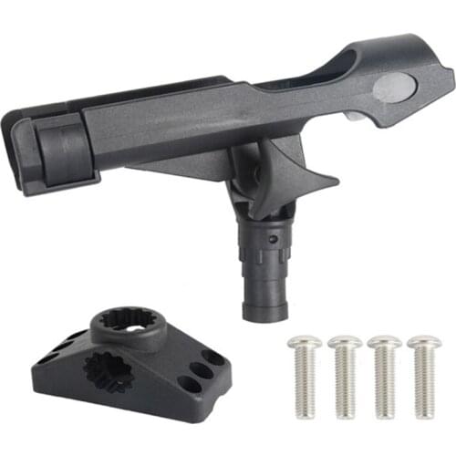 Inflatable Boat Holder Dinghy Raft Fishing Tool Rod Device Pole SUP Board Kayak Fixer Pole Mount Angle Bracket Accessory