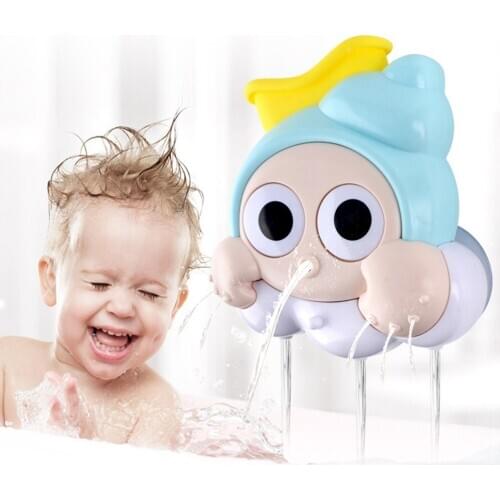 Funny Big Eyes Shaped Baby Bath Toys Cute Bathroom Sucker Spray Faucet Bathtub Shower Spout Children Water Playthings
