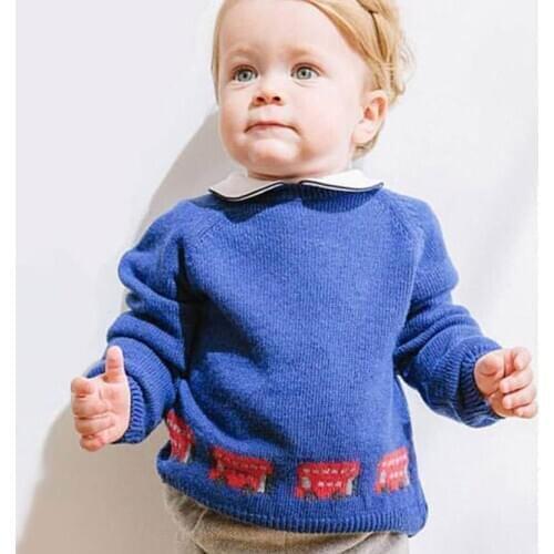 New Arrival Spanish Children wool Knitted Sweater Baby boys Pullover Sweater Knitwear