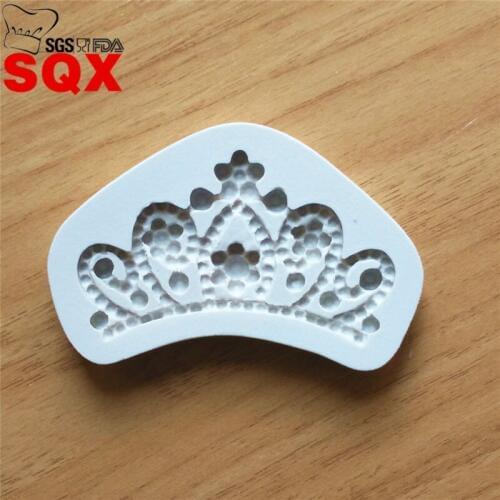 Classic Crown Silicone Mould Cake Decorating Silicone Mold For Fondant Candy Crafts Jewelry PMC Resin Clay SQ16202