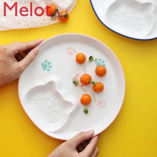 Creative Cute Dumplings Tape Vinegar Dish Ceramic Plate Personal Household Dish Fruit Bowl Breakfast Plate