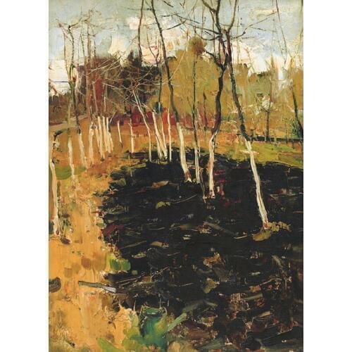 Wholesale Reproductions art with best price of trees oil paintings Canvas printed beautiful famous impression art for home decor