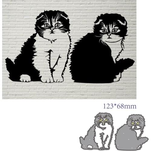 Metal cutting dies cut die mold Animal cat decoration Scrapbook paper craft knife mould blade punch stencils dies