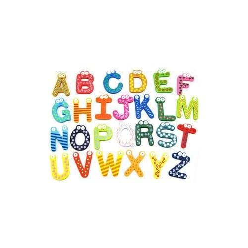Number Sign Letter Fridge Magnets Cute Cartoon Wooden Magnet For Fridge Decor 3D Magnetic Stickers For Parent-child Interaction