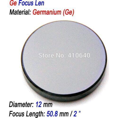 New Product Laser Focus Len With Ge Germanium Material Diameter 12 mm FL 50.8 mm SPECIALLY for 30 to 50 W LASER SEAL MACHINE