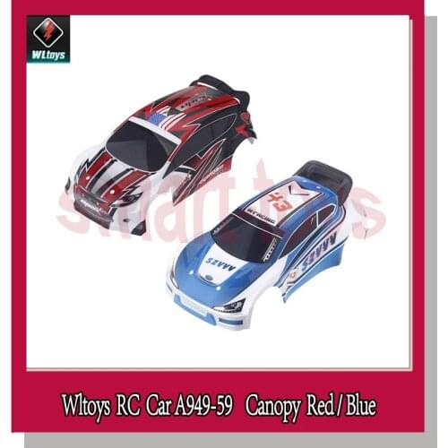Original A949 Canopy A949-59 Shell Red for Wltoys A949 1/18 Rc Car Spare Parts