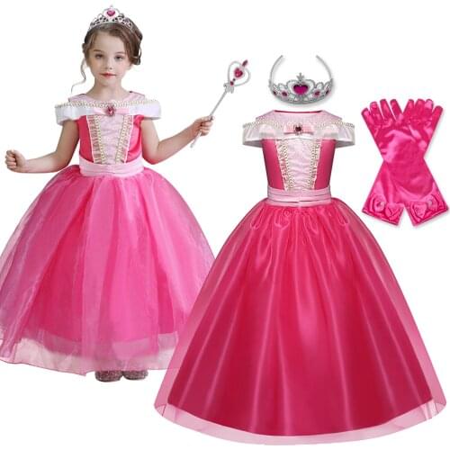 Princess Girl Dress Carnival Costume Child Lace Girls Princess Dress Embroidery Kids Party Dresses Children Halloween Outfits