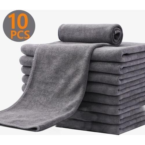 3/5/10 pcs Extra Soft Car Wash Microfiber Towel Car Cleaning Drying Cloth Car Care Cloth Detailing Car Washing Towel Accessories