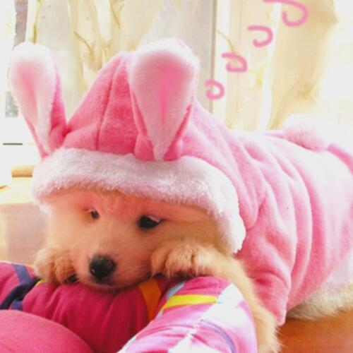 Christmas Easter Bunny Pet Dog Costume Clothes Hooded Coat Clothing for Dogs Fleece Cat Puppy Warm Rabbit Dressing Up Outfit 30